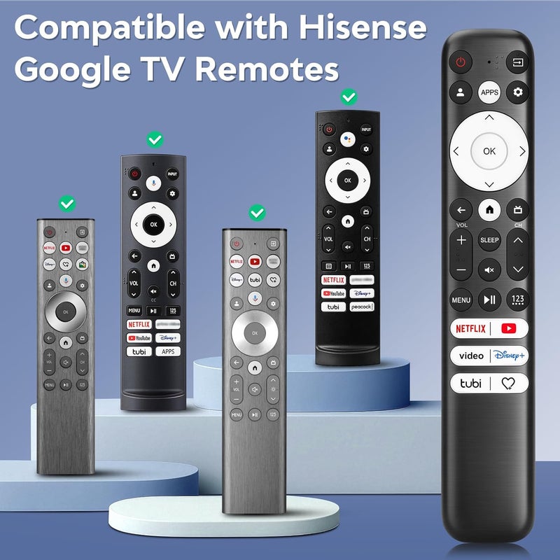Acoyer Replacement Only for Hisense-Google-TV-Remote, for Hisense Mini-LED QLED ULED UHD 4K Google Smart TVs - Image 3